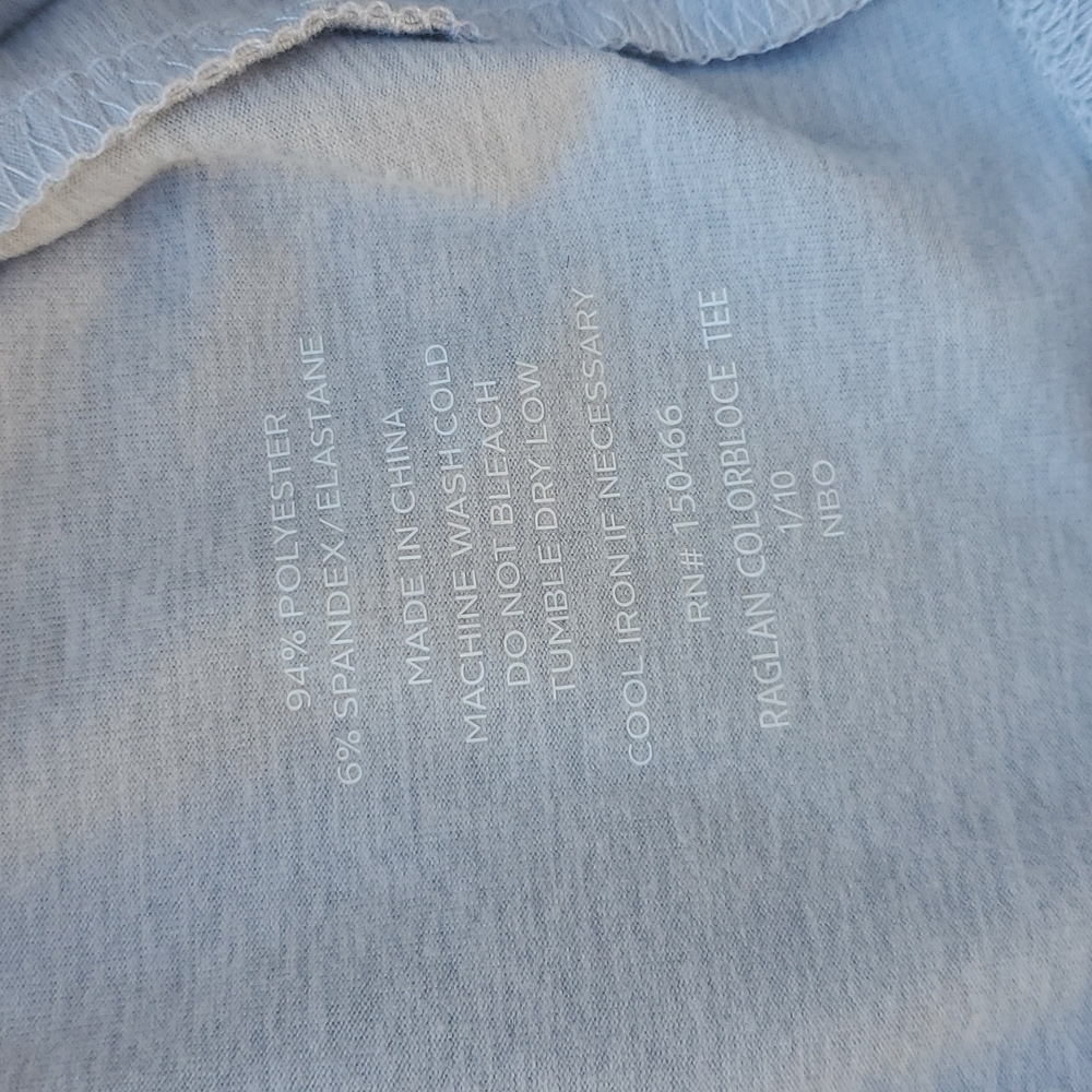 01.Algo Performance Raglan Colorbloce Tee Adult Small - Picture 4 of 5